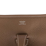 Hermes Evelyne III PM Etoupe Clemence Palladium Hardware