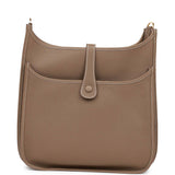 Hermes Evelyne III GM Etoupe Clemence Gold Hardware