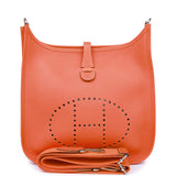 Hermes Evelyne III PM Feu Clemence Palladium Hardware