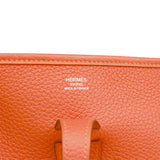 Hermes Evelyne III PM Feu Clemence Palladium Hardware