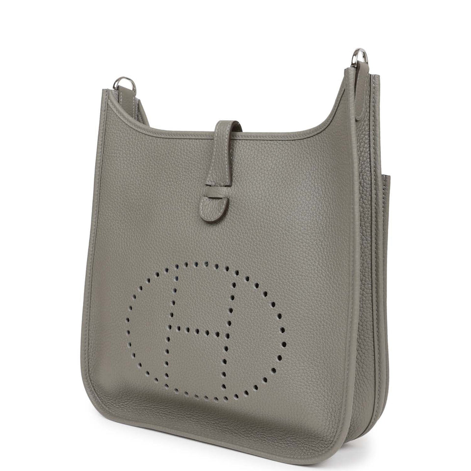 Hermes Evelyne III PM Gris Meyer Clemence Palladium Hardware