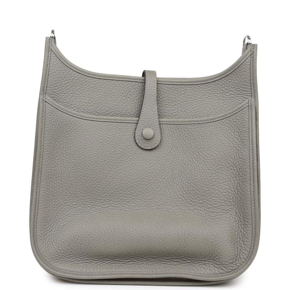 Hermes Evelyne III PM Gris Meyer Clemence Palladium Hardware