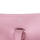 Hermes Evelyne III PM Mauve Sylvestre Clemence Palladium Hardware