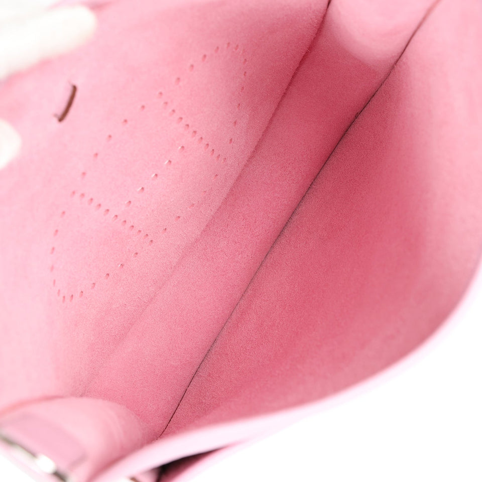 Hermes Evelyne III PM Mauve Sylvestre Clemence Palladium Hardware