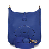 Hermes Evelyne TPM Bleu Royal Clemence Gold Hardware