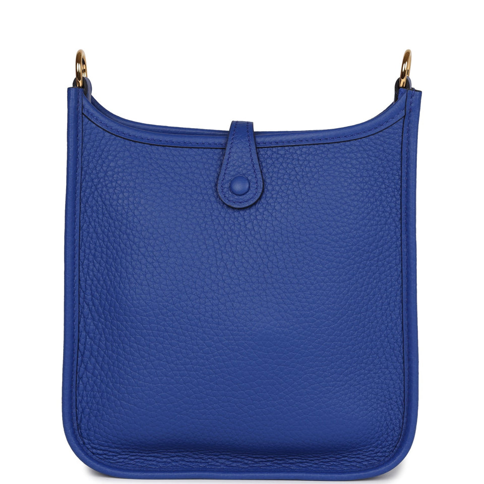 Hermes Evelyne TPM Bleu Royal Clemence Gold Hardware