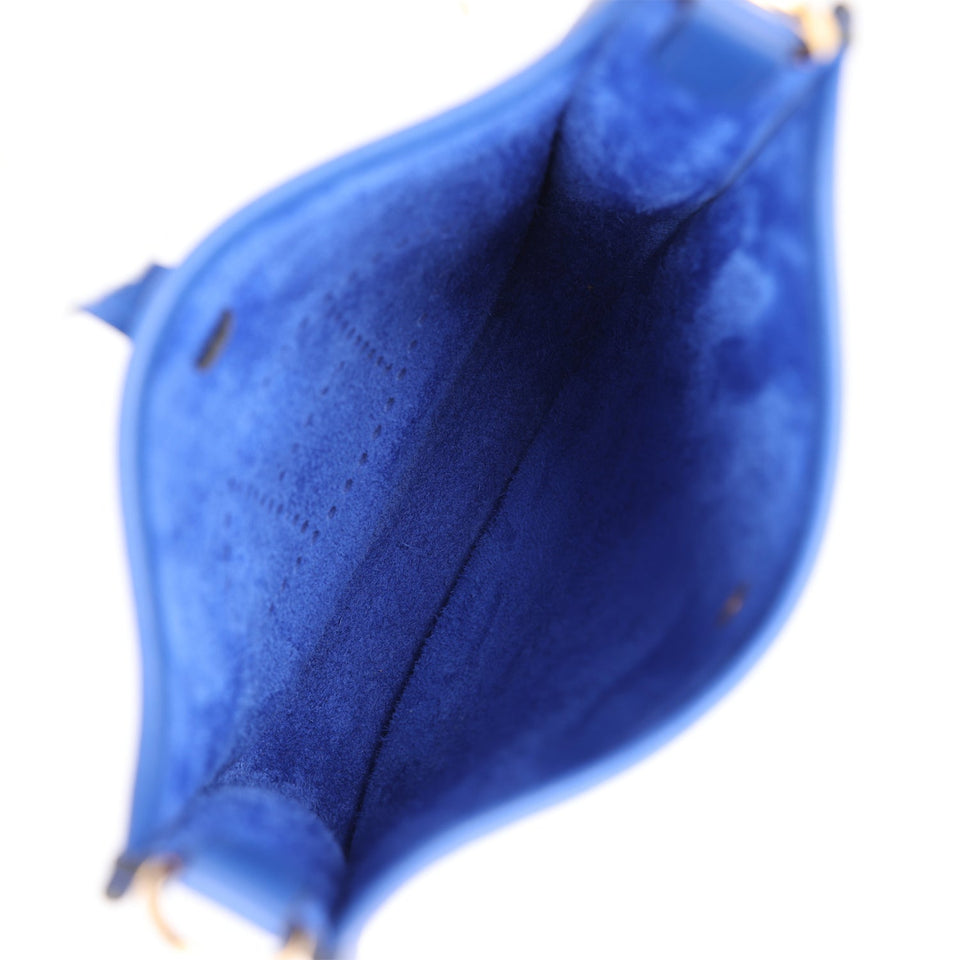 Hermes Evelyne TPM Bleu Royal Clemence Gold Hardware