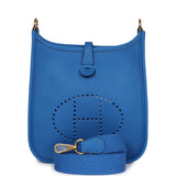Hermes Evelyne TPM Bleu Zellige Clemence Gold Hardware