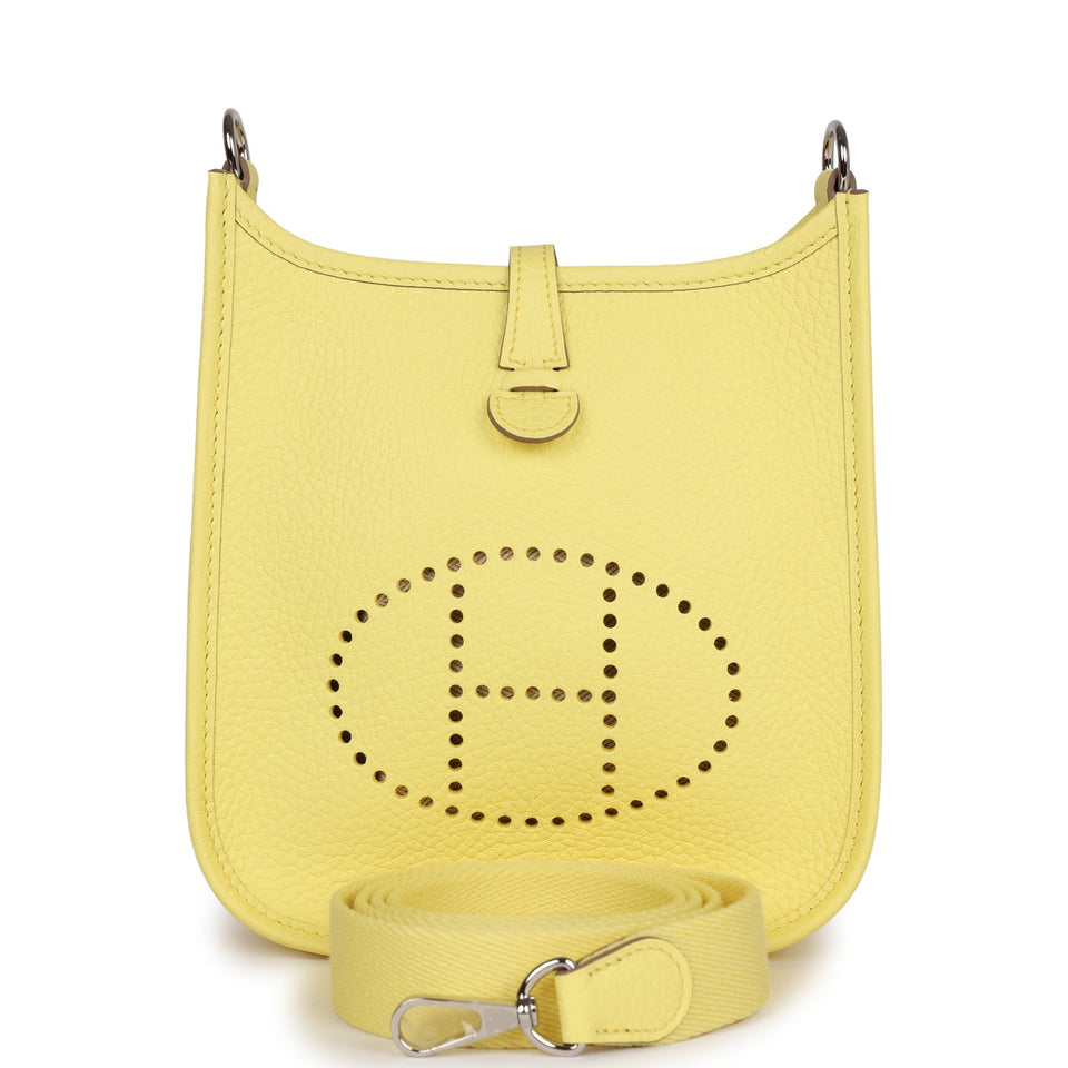 Hermes Evelyne TPM Limoncello Clemence Palladium Hardware