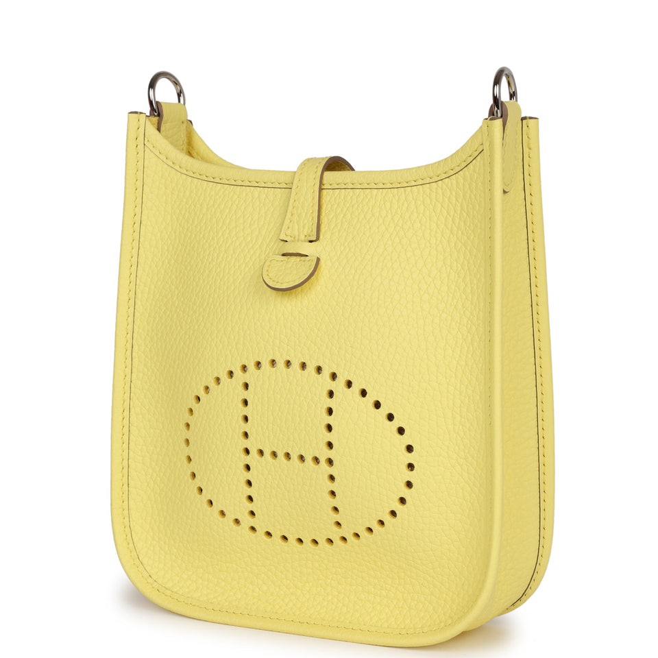 Hermes Evelyne TPM Limoncello Clemence Palladium Hardware