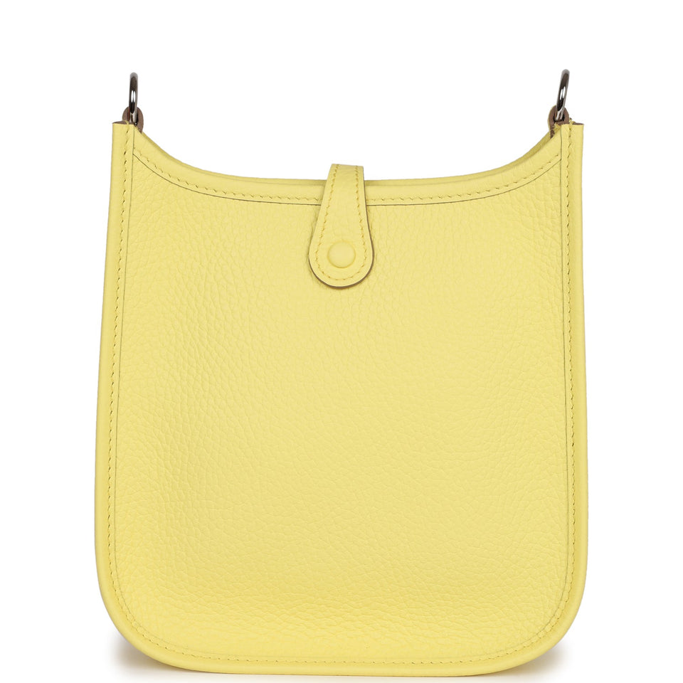 Hermes Evelyne TPM Limoncello Clemence Palladium Hardware