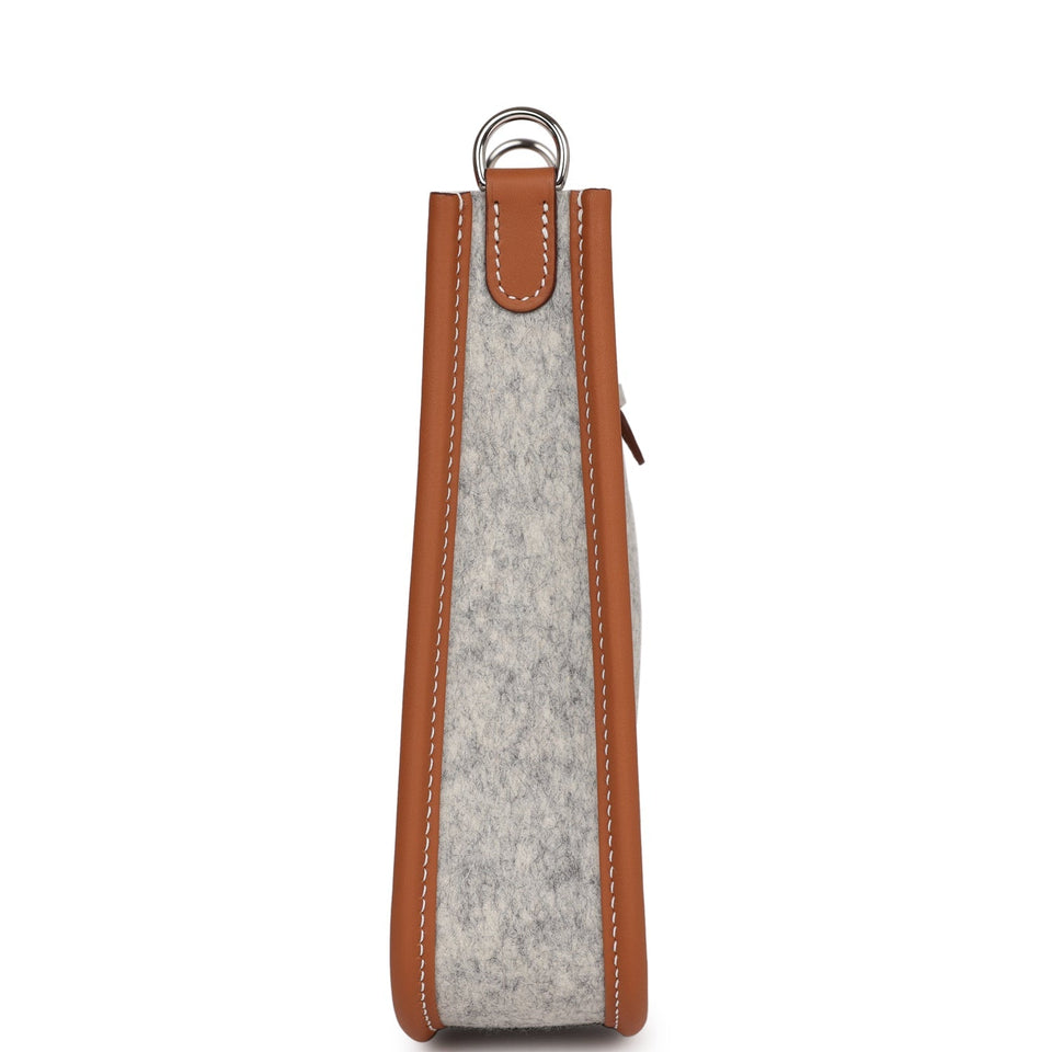 Hermes Evelyne TPM Gris Clair and Gold Swift Palladium Hardware