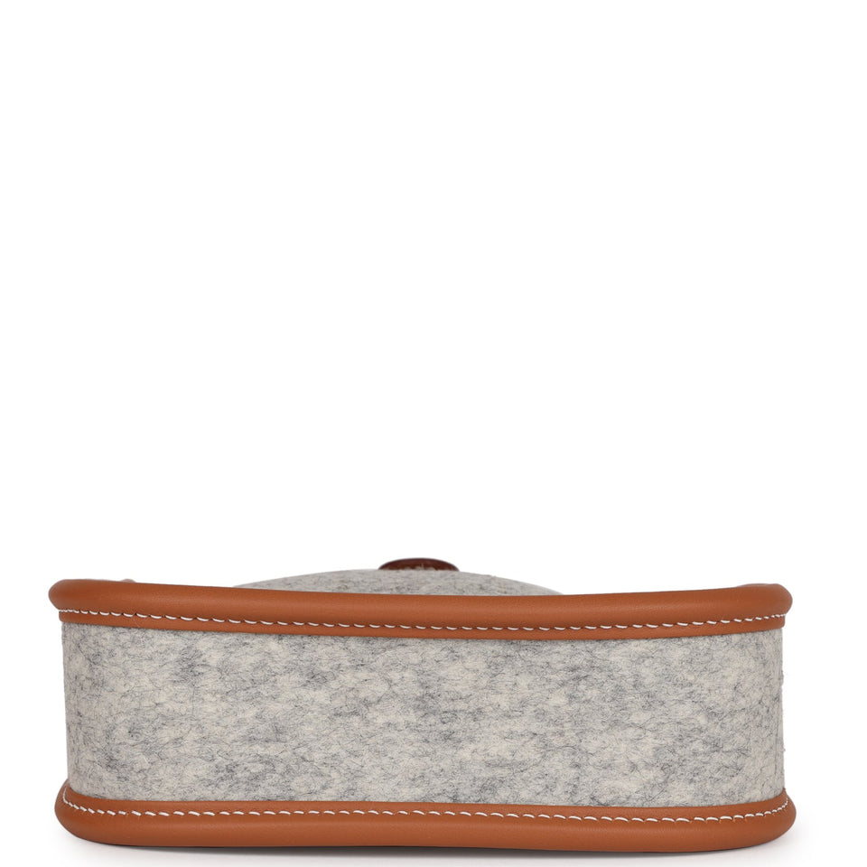 Hermes Evelyne TPM Gris Clair and Gold Swift Palladium Hardware