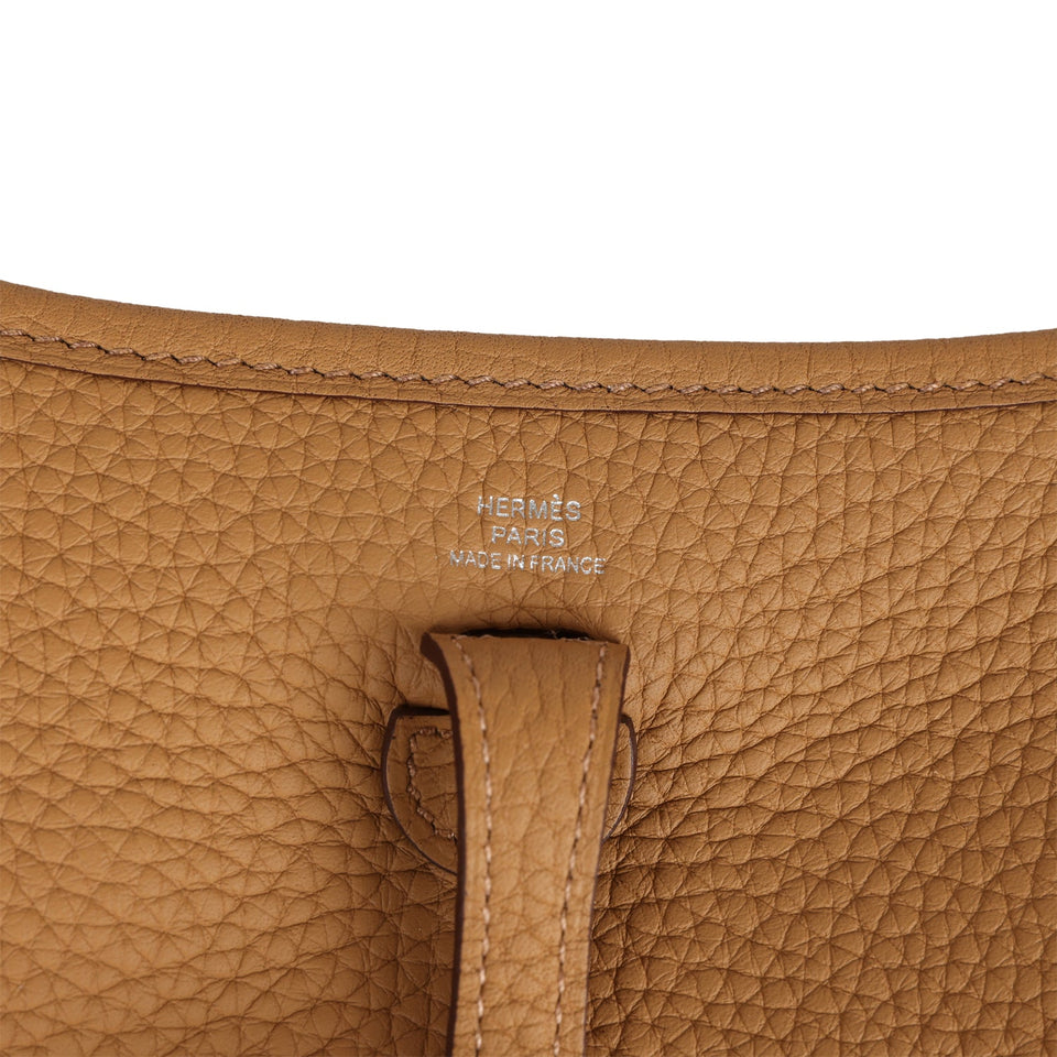 Hermes Evelyne TPM Biscuit Clemence Palladium Hardware