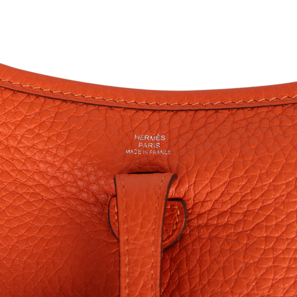 Hermes Evelyne TPM Feu Clemence Palladium Hardware