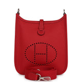 Hermes Evelyne TPM Rouge Piment Clemence Palladium Hardware