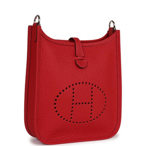 Hermes Evelyne TPM Rouge Piment Clemence Palladium Hardware