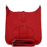 Hermes Evelyne III PM Vermillon Clemence Palladium Hardware