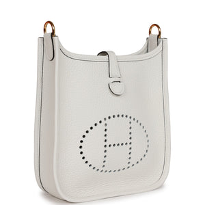 Hermes Evelyne TPM New White Clemence Gold Hardware
