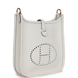 Hermes Evelyne TPM New White Clemence Gold Hardware