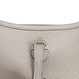 Hermes Evelyne TPM New White Clemence Gold Hardware