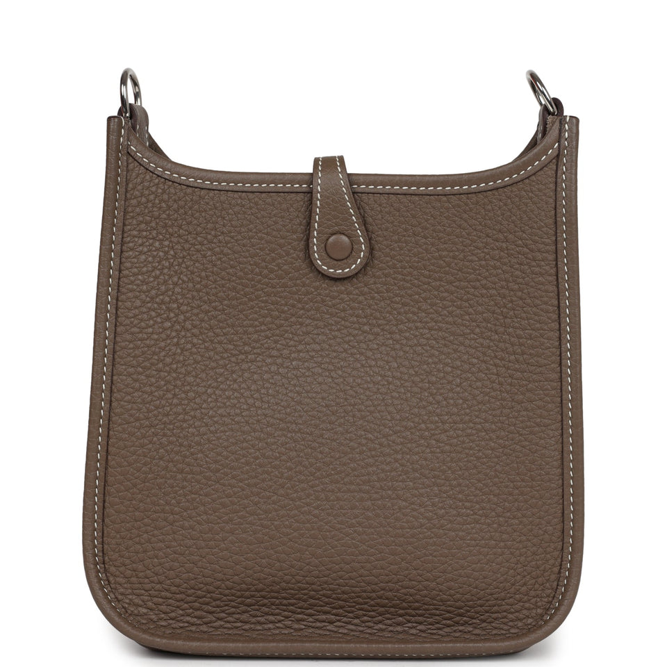 New Hermes Evelyne TPM Etoupe Clemence Palladium Hardware