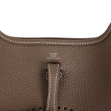 New Hermes Evelyne TPM Etoupe Clemence Palladium Hardware