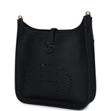 Hermes Evelyne III PM Black Clemence Gold Hardware