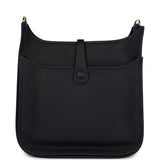 Hermes Evelyne III PM Black Clemence Gold Hardware