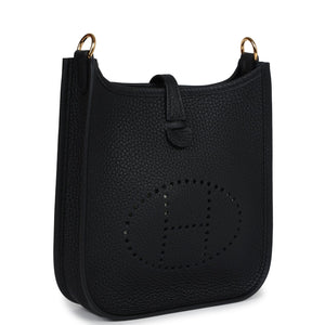 Hermes Evelyne TPM Black Clemence Gold Hardware
