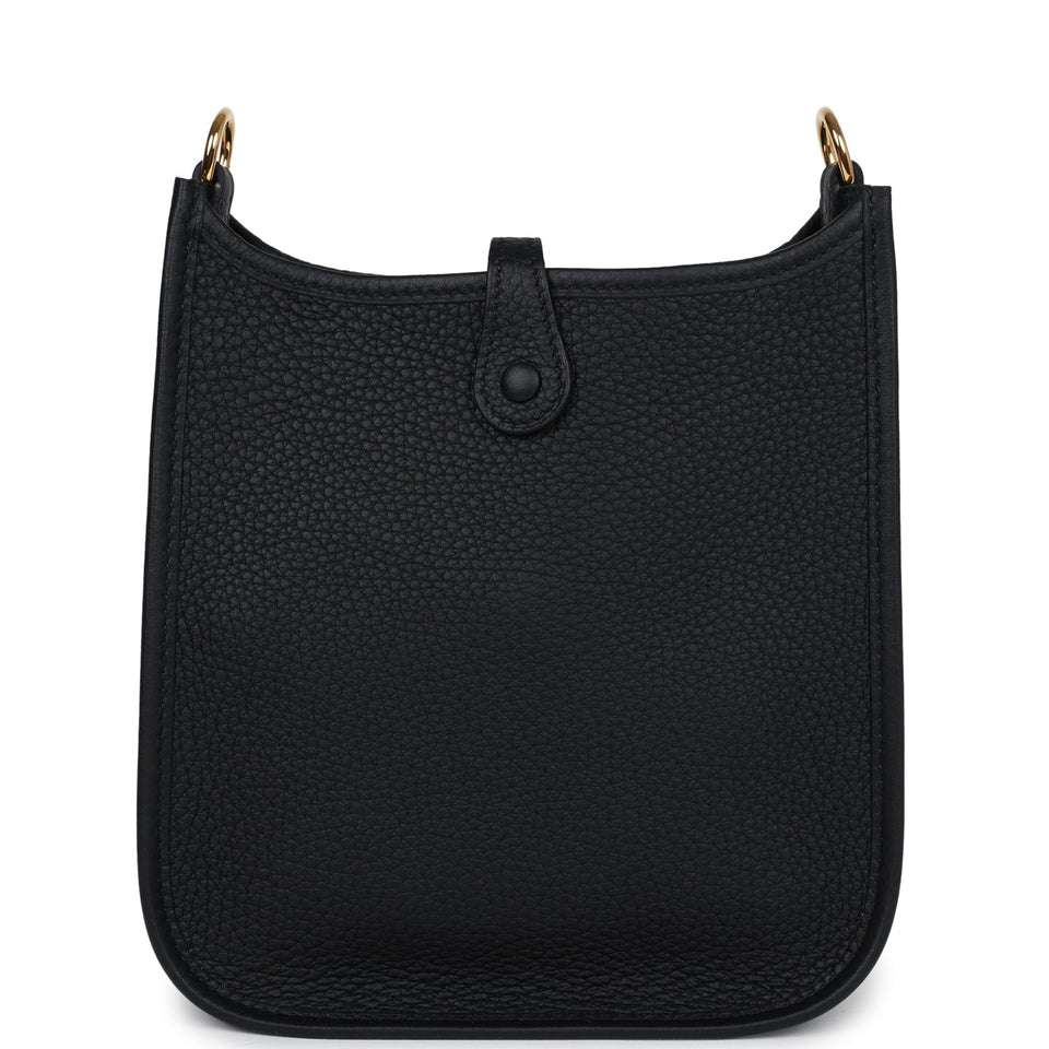 Hermes Evelyne TPM Black Clemence Gold Hardware