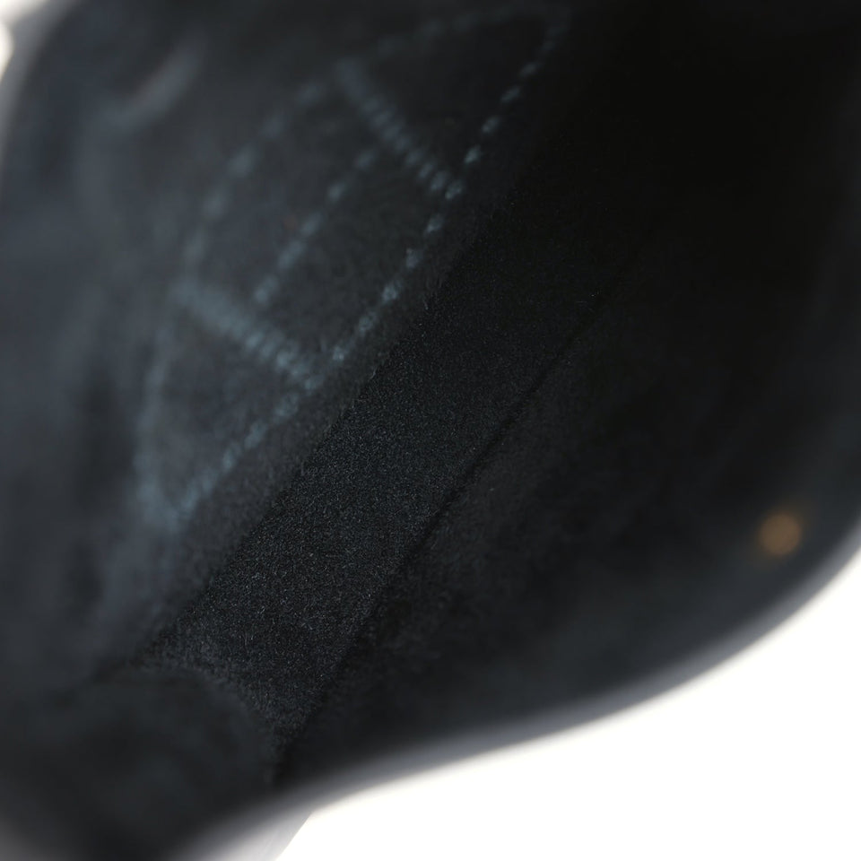 Hermes Evelyne TPM Black Clemence Gold Hardware