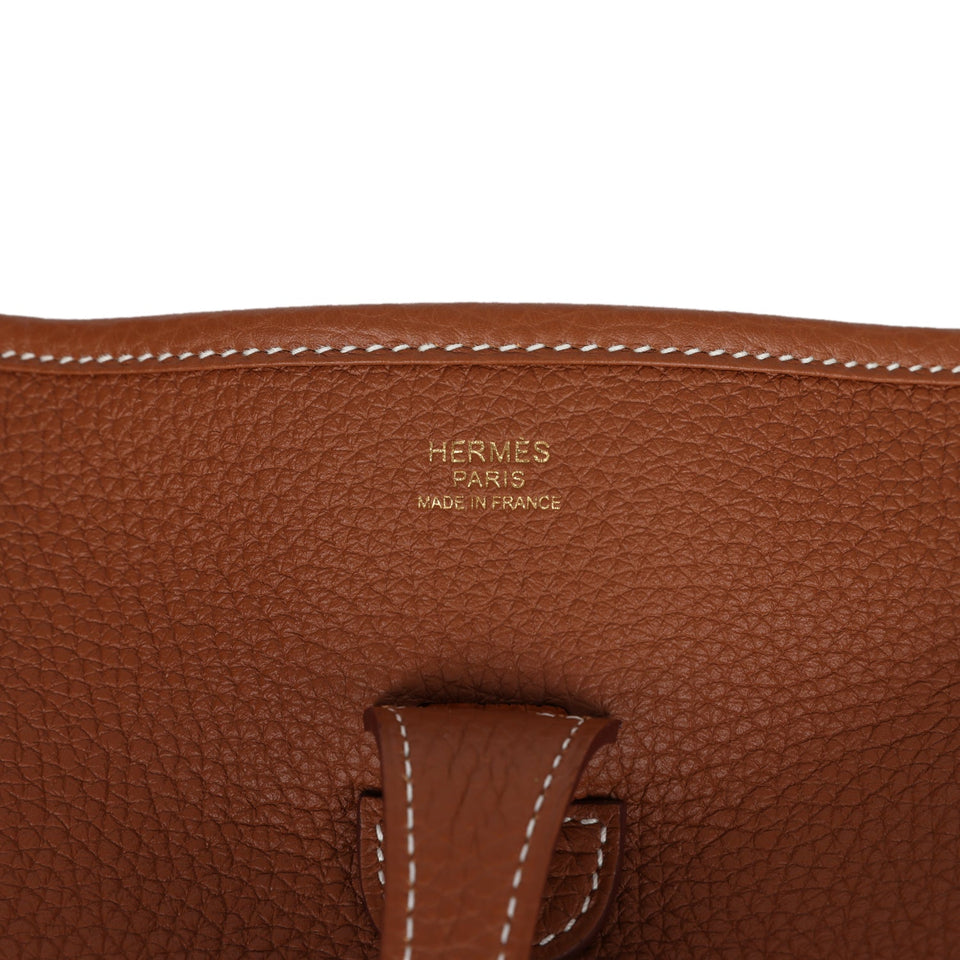 Hermes Evelyne III PM Gold Clemence Gold Hardware
