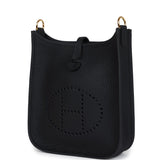 Hermes Evelyne TPM Black Clemence Gold Hardware