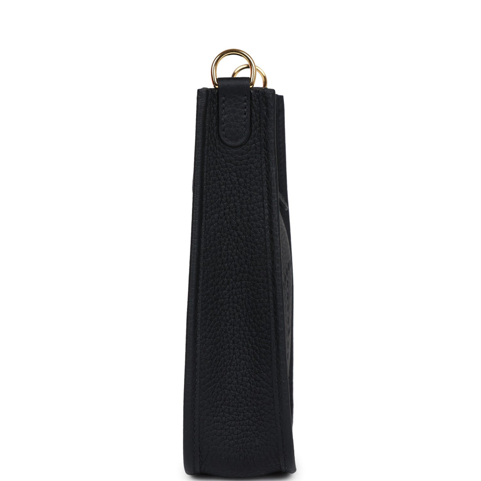 Hermes Evelyne TPM Black Clemence Gold Hardware