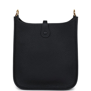 Hermes Evelyne TPM Black Clemence Gold Hardware