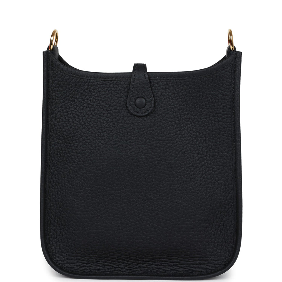 Hermes Evelyne TPM Black Clemence Gold Hardware