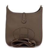 Hermes Evelyne III PM Etoupe Clemence Gold Hardware