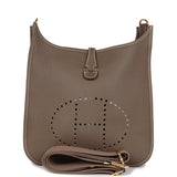 Hermes Evelyne III PM Etoupe Clemence Gold Hardware
