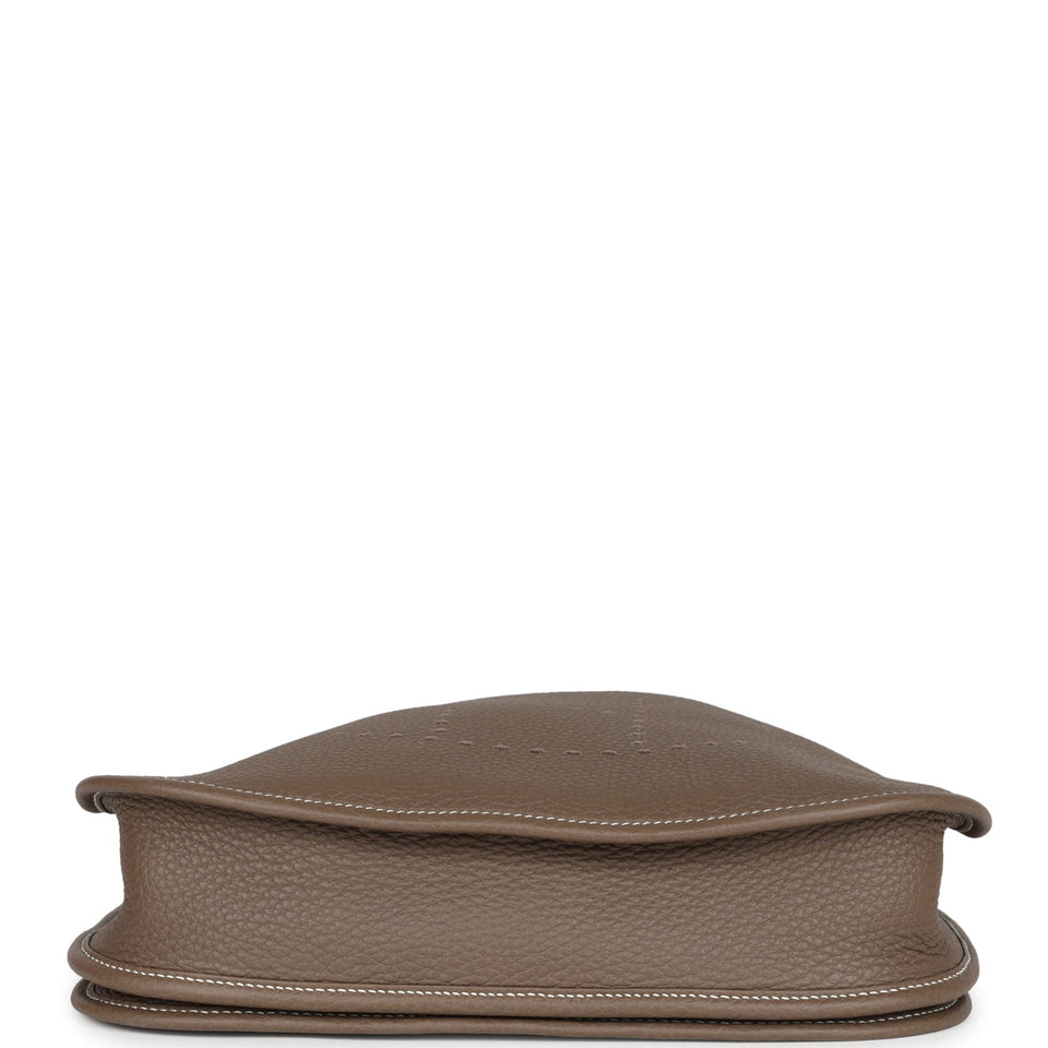 Hermes Evelyne III PM Etoupe Clemence Gold Hardware