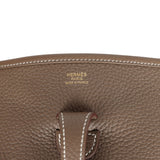 Hermes Evelyne III PM Etoupe Clemence Gold Hardware