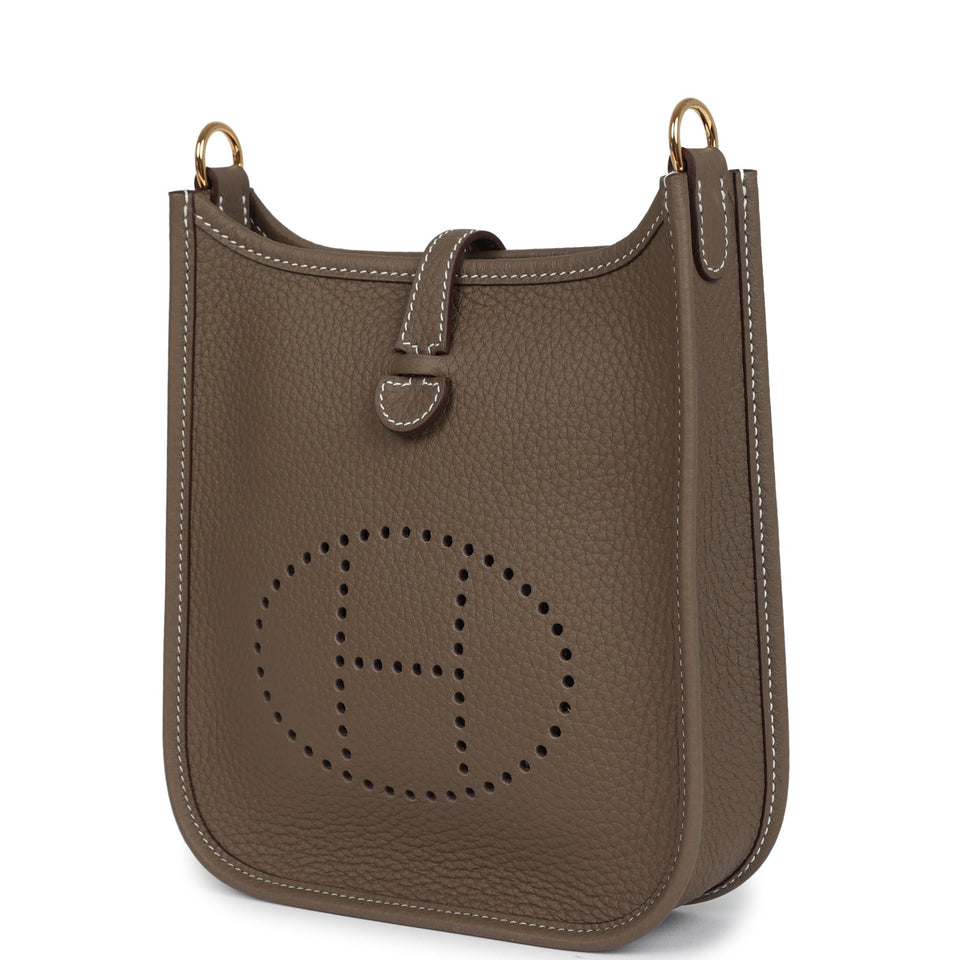 Hermes Evelyne TPM Etoupe Clemence Gold Hardware