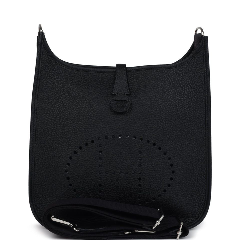 Hermes Evelyne III PM Black Clemence Palladium Hardware