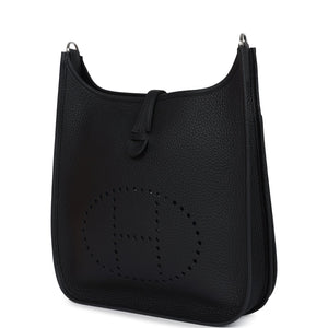 Hermes Evelyne III PM Black Clemence Palladium Hardware