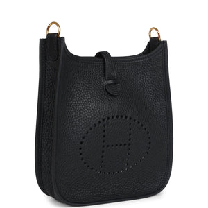 Hermes Evelyne TPM Black Clemence Gold Hardware