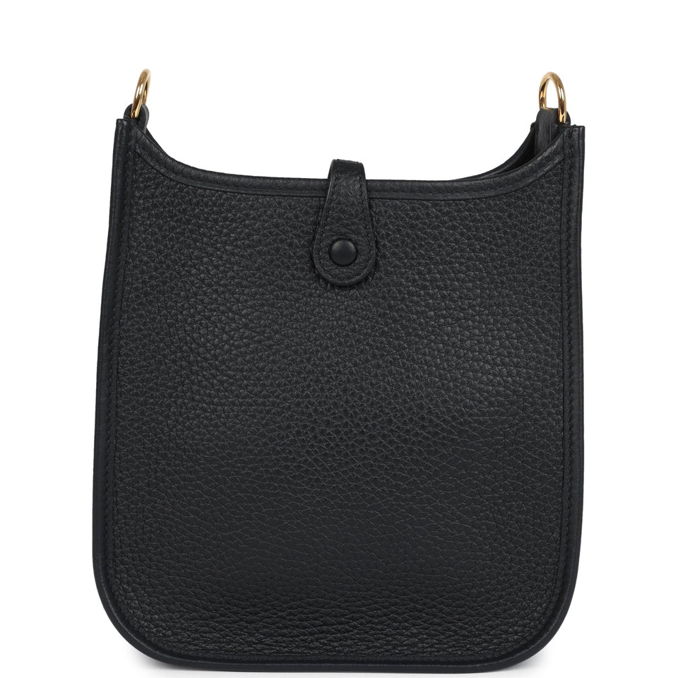 Hermes Evelyne TPM Black Clemence Gold Hardware