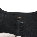 Hermes Evelyne TPM Black Clemence Gold Hardware