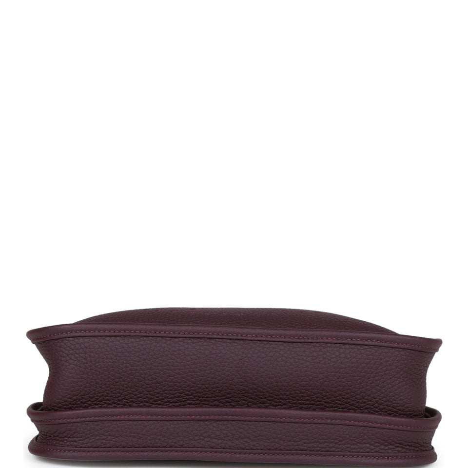 Hermes Evelyne III PM Cassis Clemence  Palladium Hardware