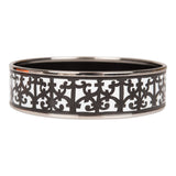 Hermes "Balcons du Guadalquivir Cloisonne" Wide Printed Enamel Bracelet GM (70) (  - Excellent)