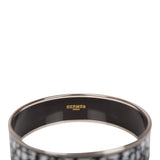 Hermes "Balcons du Guadalquivir Cloisonne" Wide Printed Enamel Bracelet GM (70) (  - Excellent)